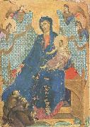 Duccio di Buoninsegna Madonna of the Franciscans (mk08) oil on canvas